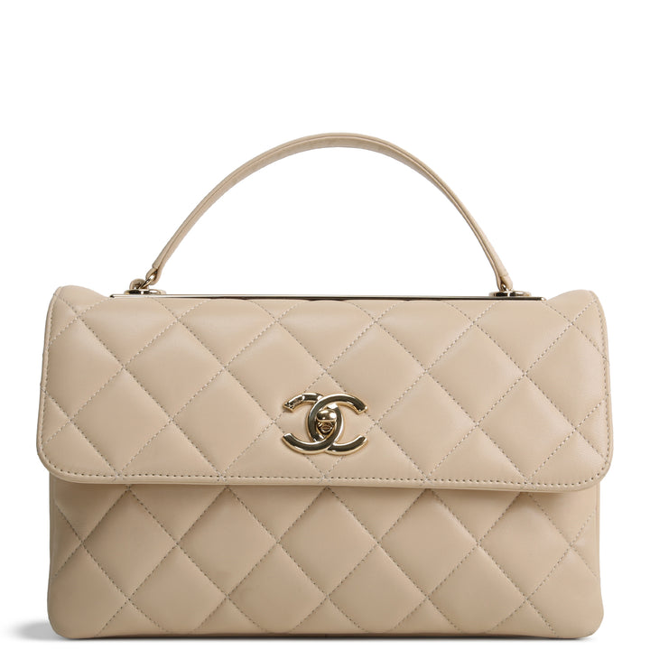 CHANEL Trendy Flap Bag - Beige OUTLET FINAL SALE