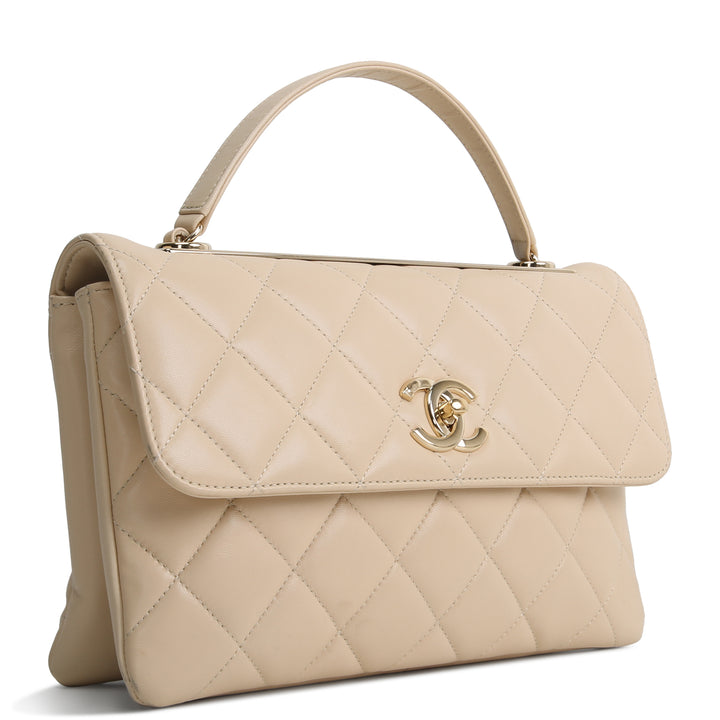 CHANEL Trendy Flap Bag - Beige OUTLET FINAL SALE