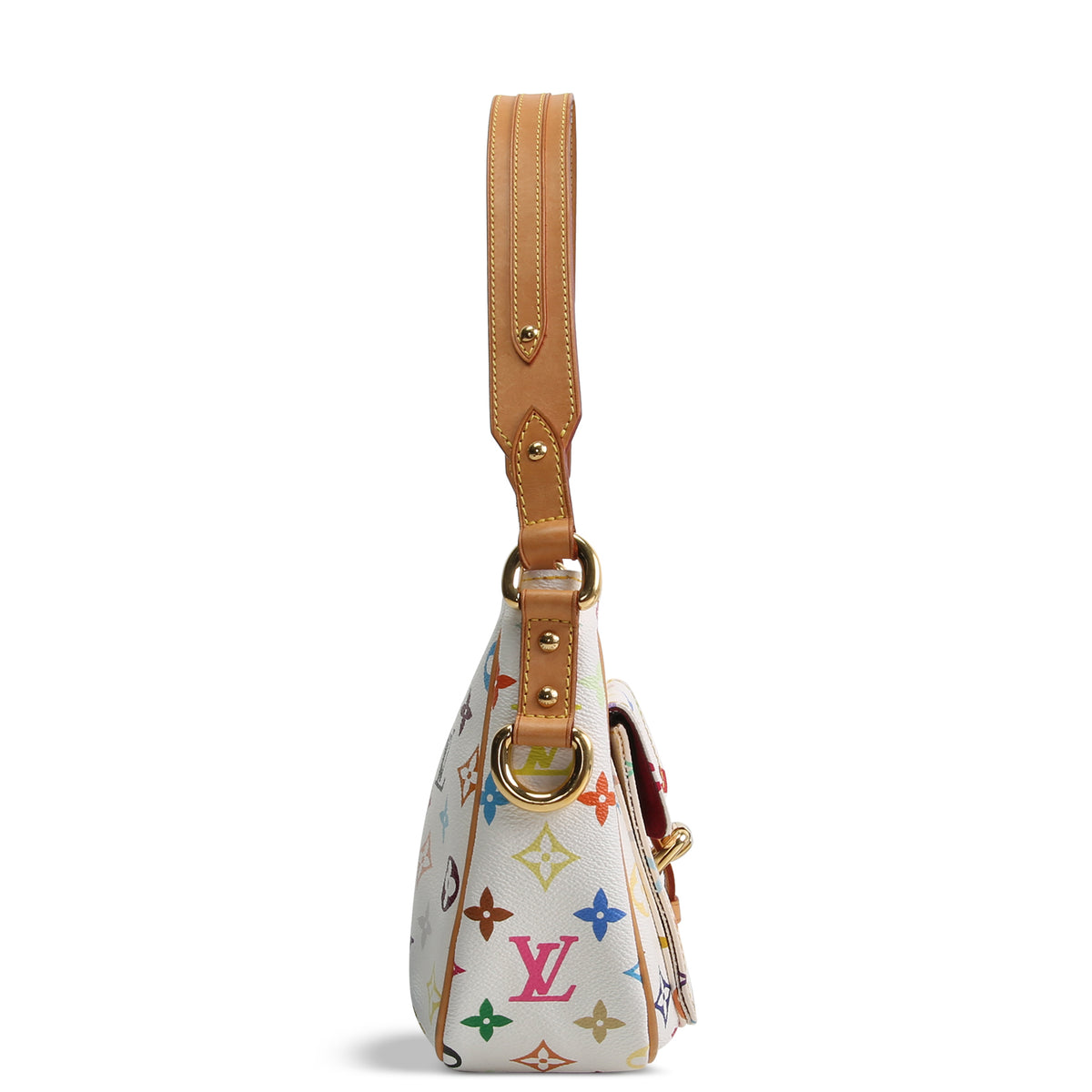 LOUIS VUITTON Monogram Multicolore Lodge Shoulder Bag - White