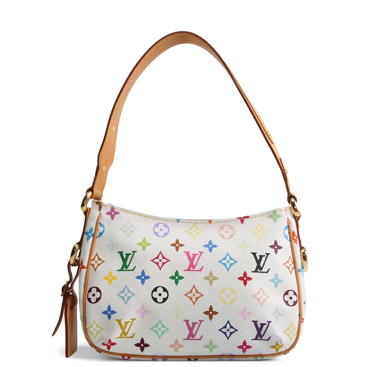 LOUIS VUITTON Monogram Multicolore Lodge Shoulder Bag - White