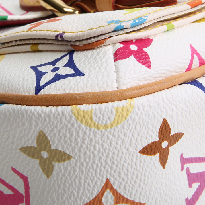 LOUIS VUITTON Monogram Multicolore Lodge Shoulder Bag - White