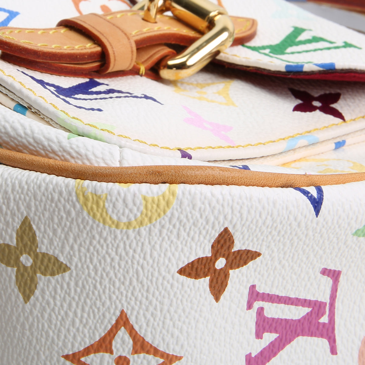 LOUIS VUITTON Monogram Multicolore Lodge Shoulder Bag - White