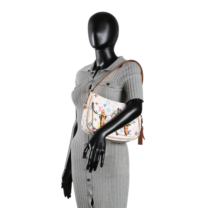 LOUIS VUITTON Monogram Multicolore Lodge Shoulder Bag - White