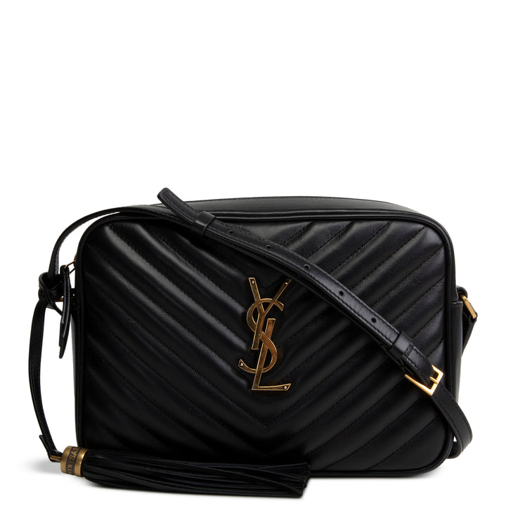 SAINT LAURENT Camera Lou Tassel Bag - Black