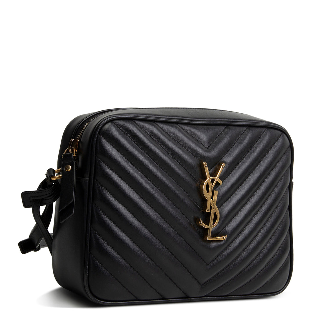 SAINT LAURENT Camera Lou Tassel Bag - Black