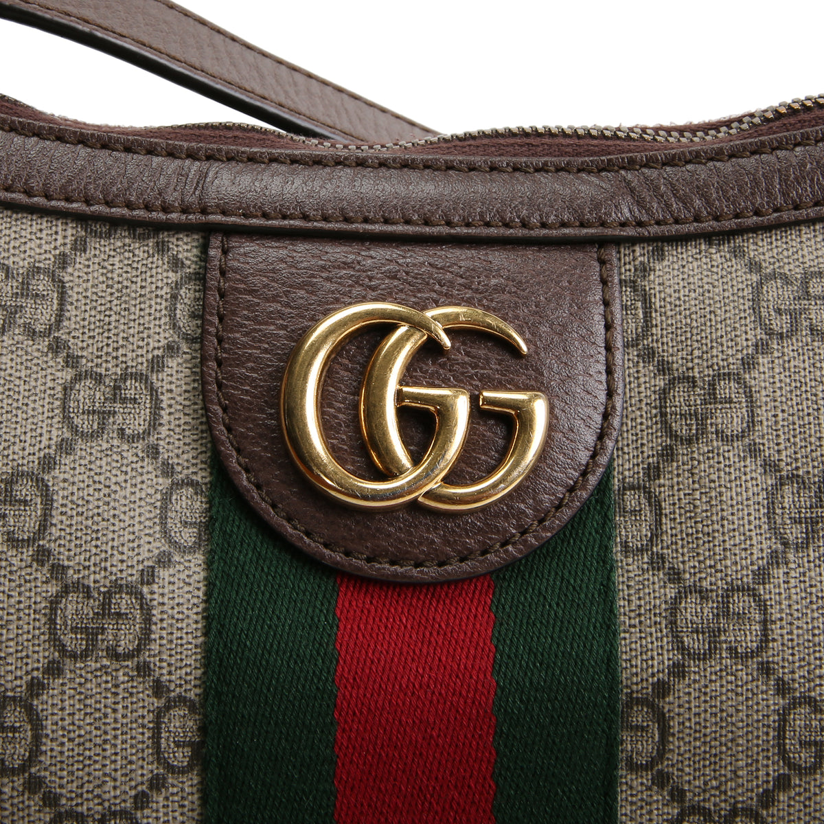 GUCCI GG Supreme Ophidia Halfmoon Hobo