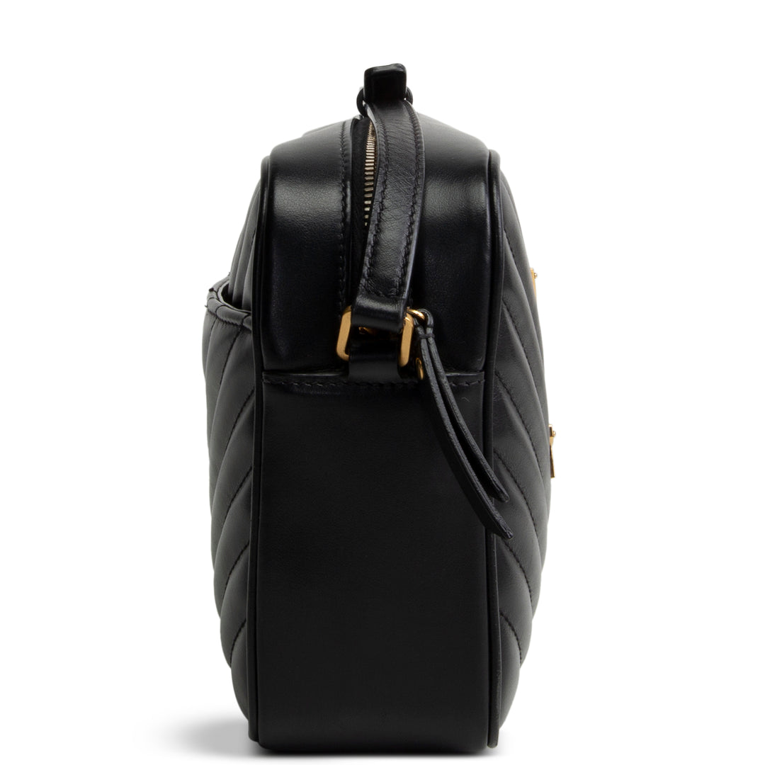 SAINT LAURENT Camera Lou Tassel Bag - Black