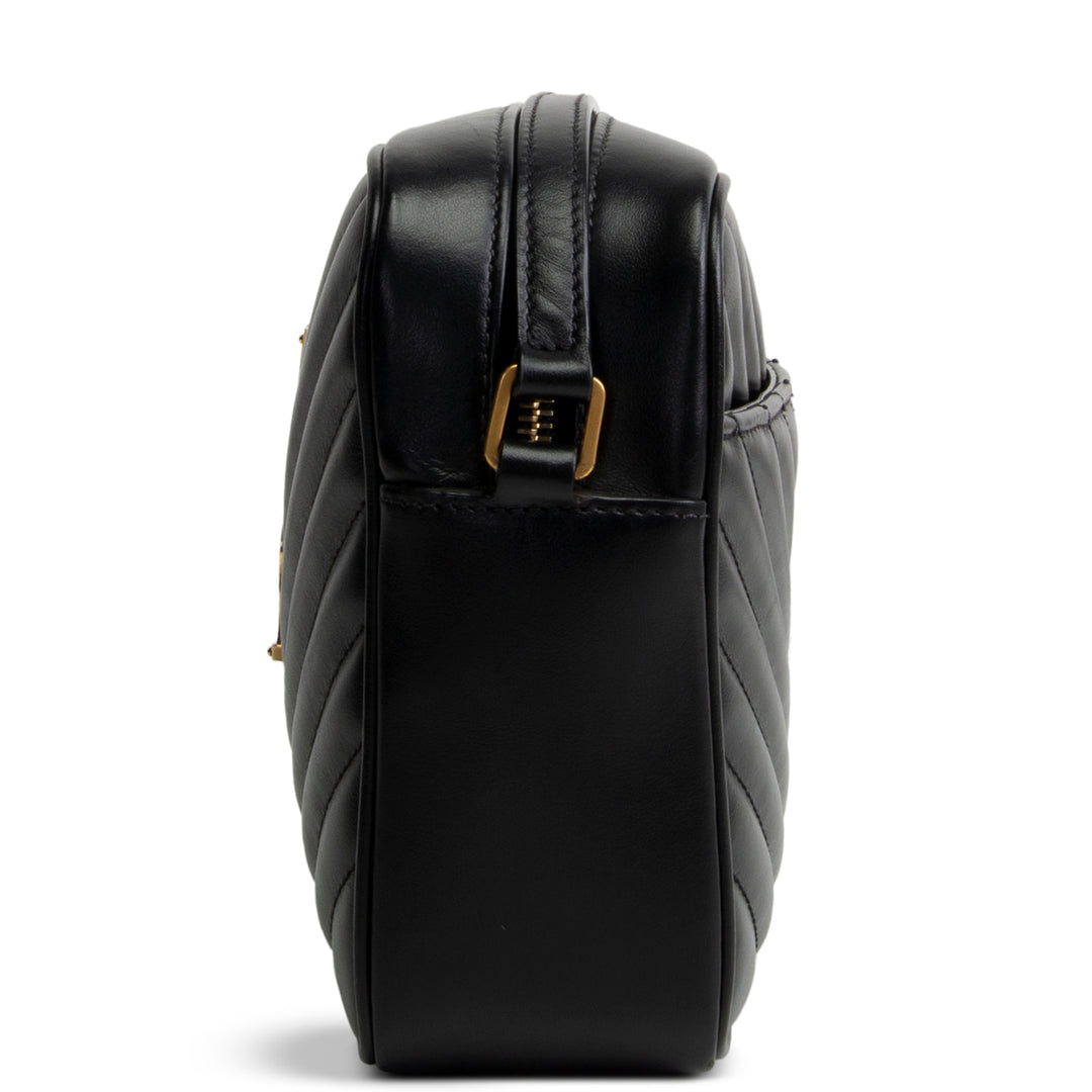 SAINT LAURENT Camera Lou Tassel Bag - Black