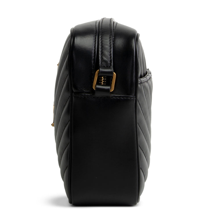 SAINT LAURENT Camera Lou Tassel Bag - Black