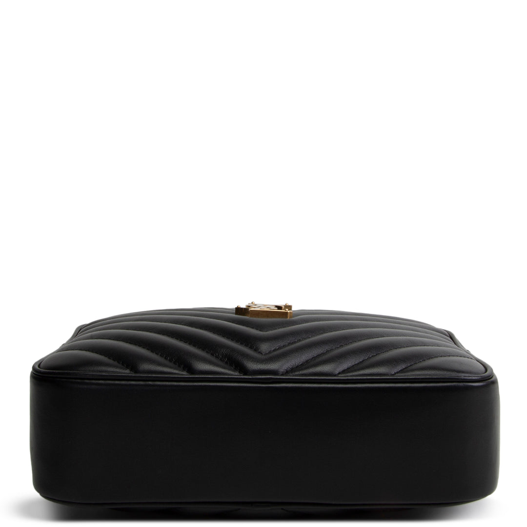 SAINT LAURENT Camera Lou Tassel Bag - Black