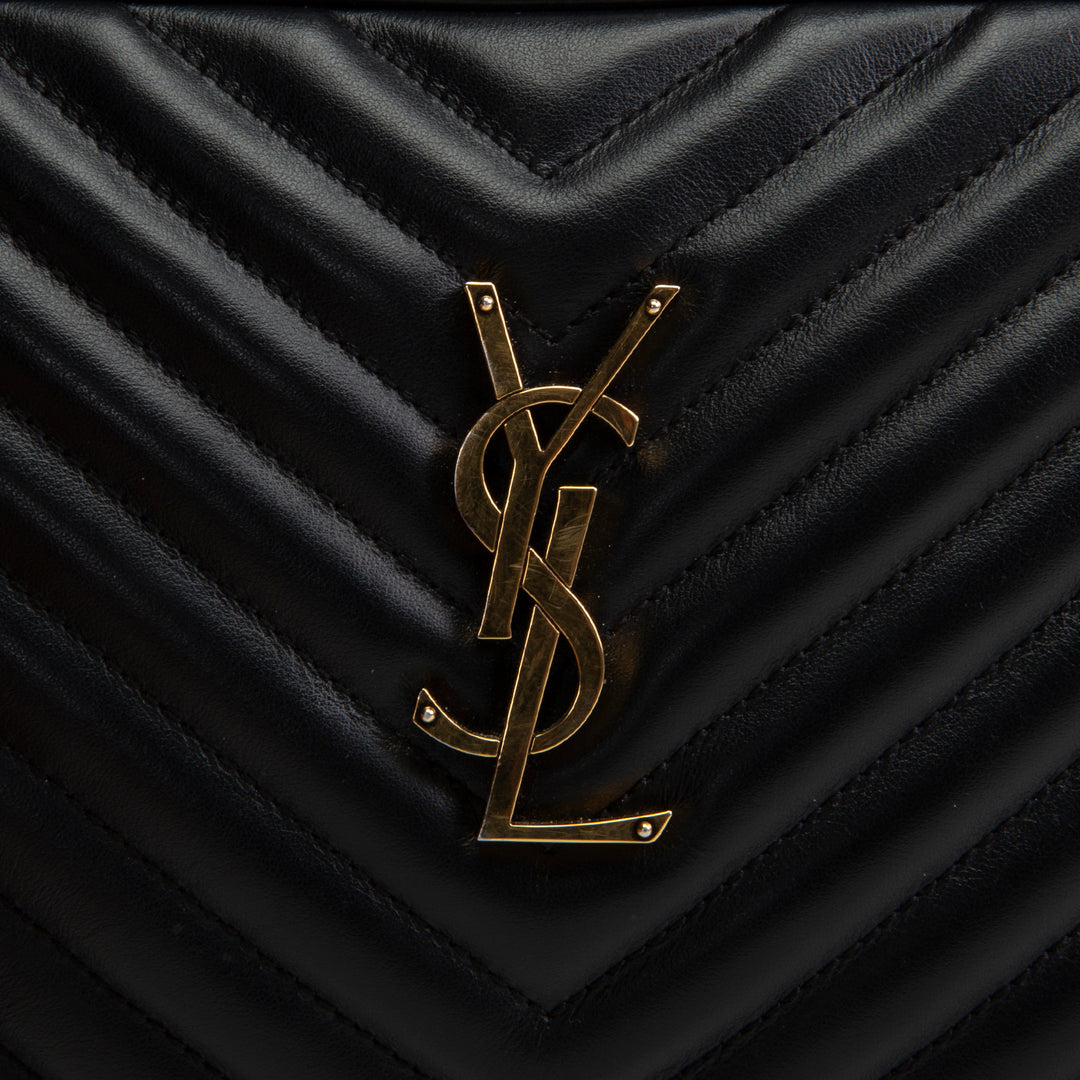 SAINT LAURENT Camera Lou Tassel Bag - Black