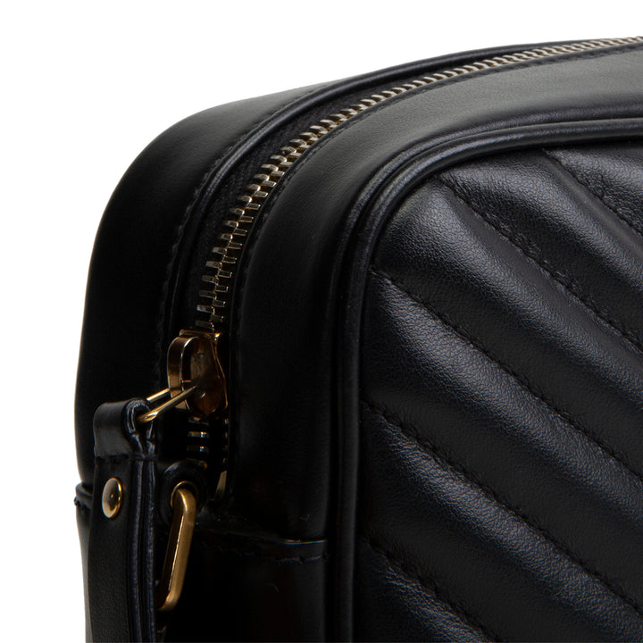SAINT LAURENT Camera Lou Tassel Bag - Black