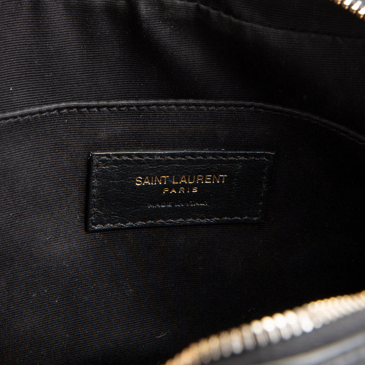 SAINT LAURENT Camera Lou Tassel Bag - Black