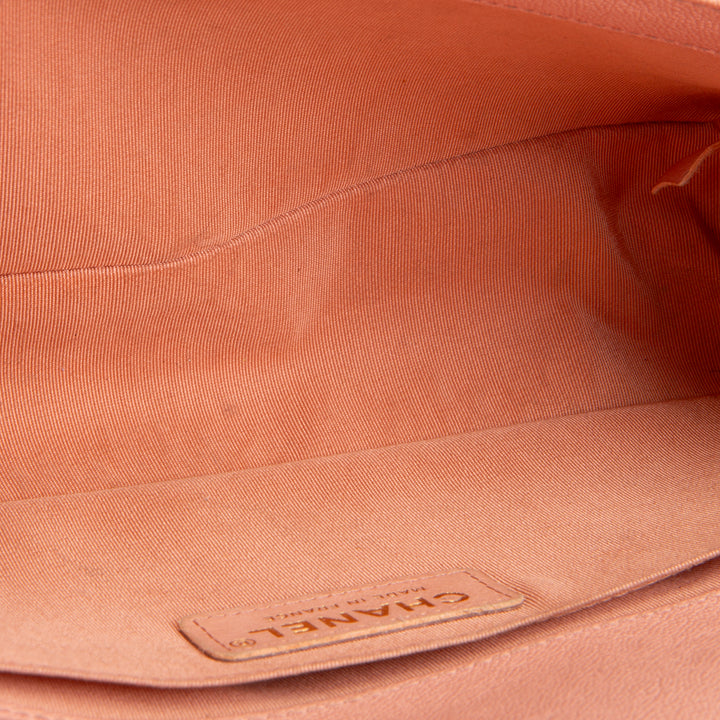 CHANEL Caviar Medium Boy Bag - Salmon OUTLET FINAL SALE