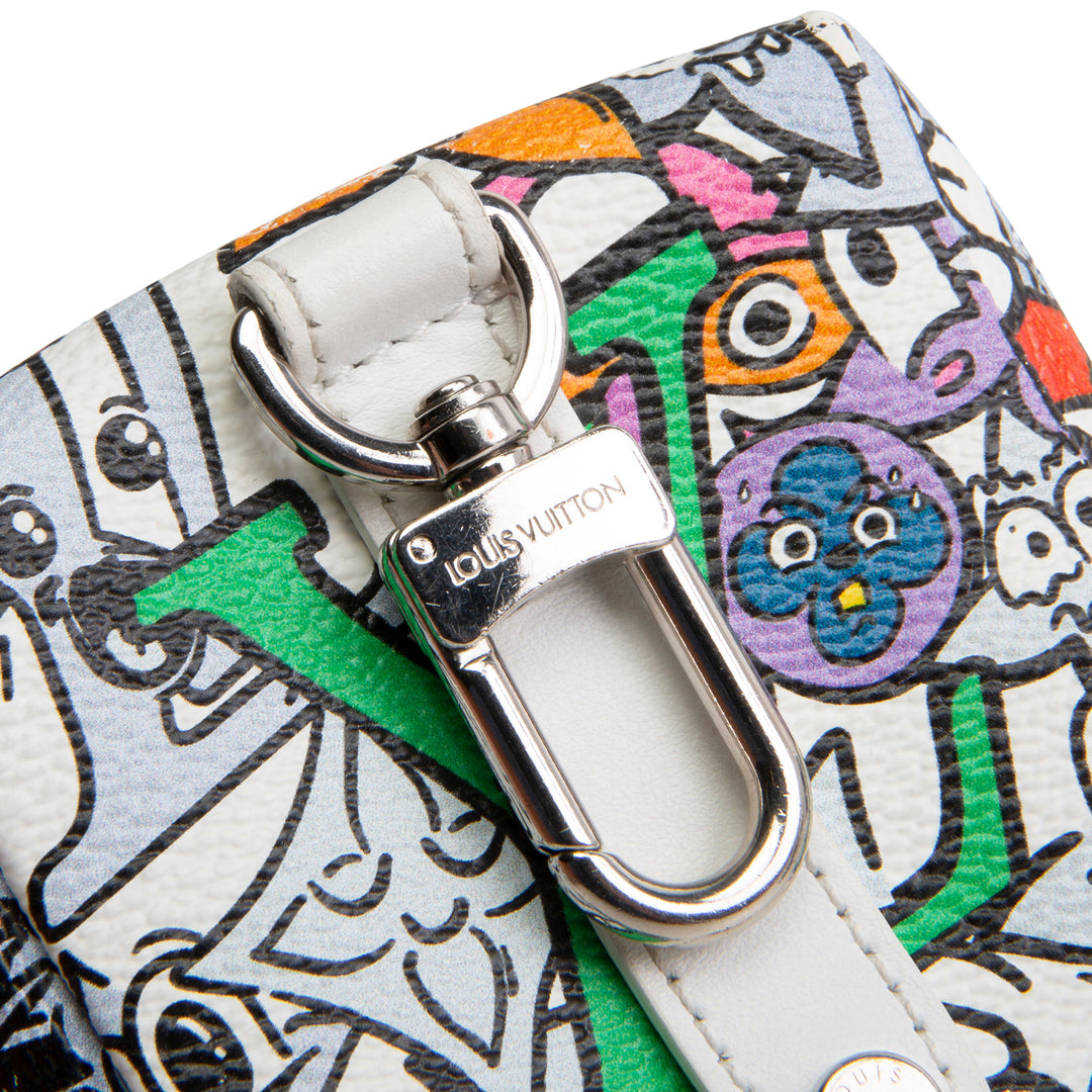LOUIS VUITTON Monogram Comic Bijoux Sac Square Key Holder