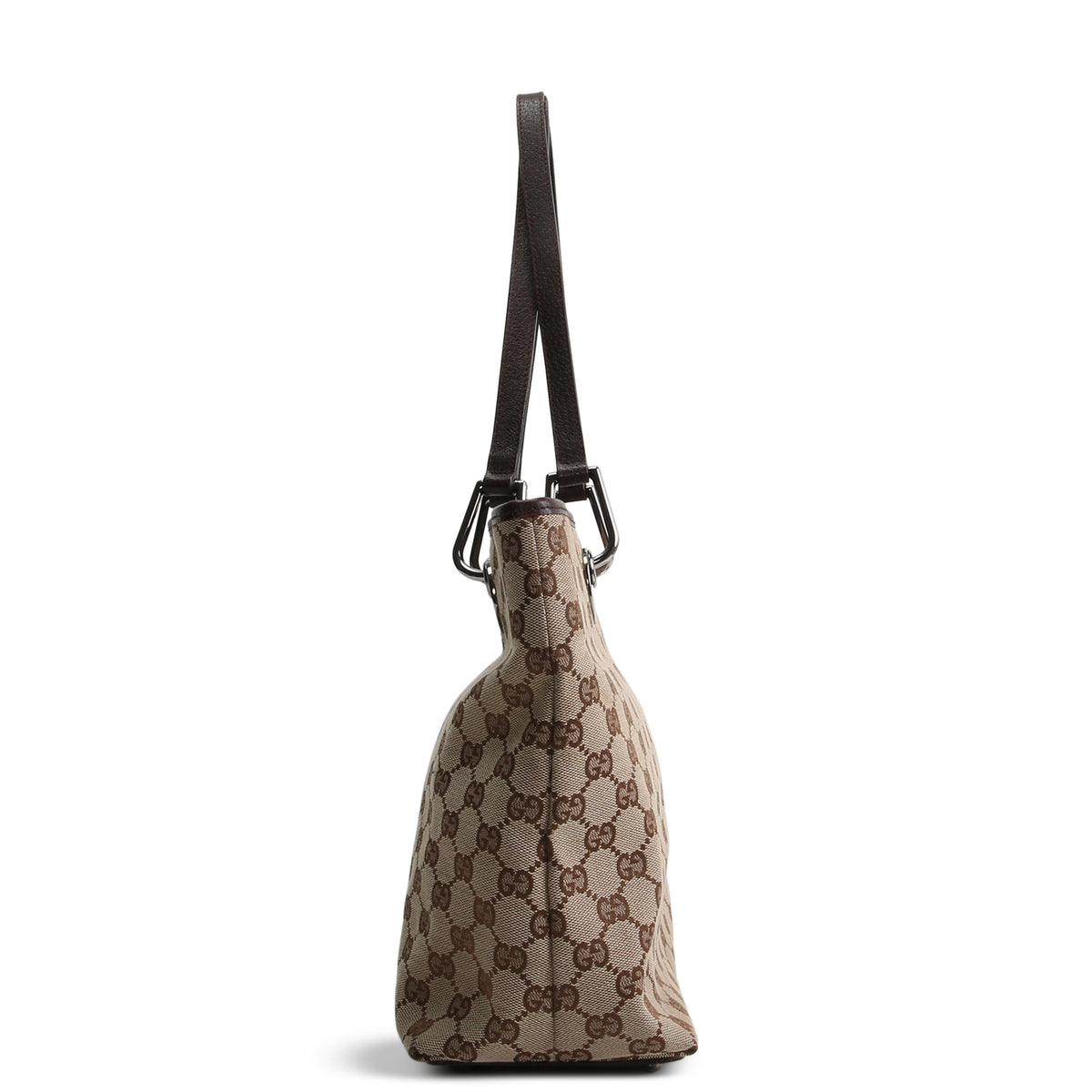 GUCCI GG Canvas Small Eclipse Tote - Beige &amp; Ebony