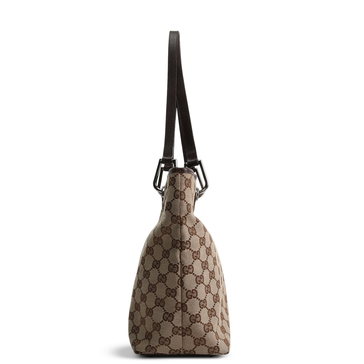 GUCCI GG Canvas Small Eclipse Tote - Beige &amp; Ebony
