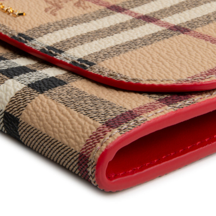 BURBERRY Haymarket Check Halton Wallet