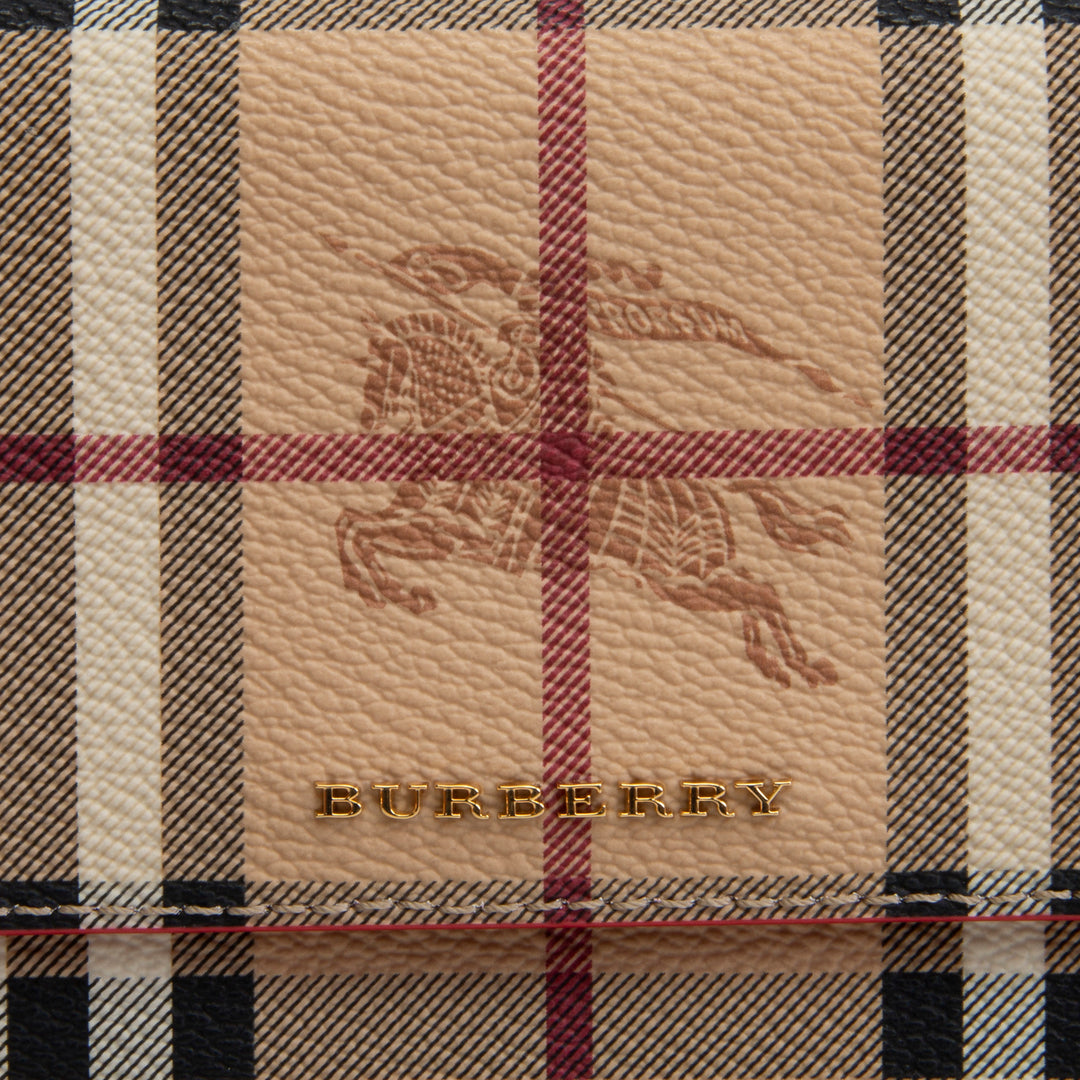 BURBERRY Haymarket Check Halton Wallet