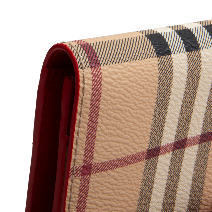BURBERRY Haymarket Check Halton Wallet