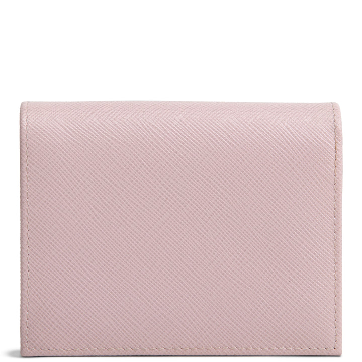 PRADA Saffiano Compact Wallet - Baby Pink