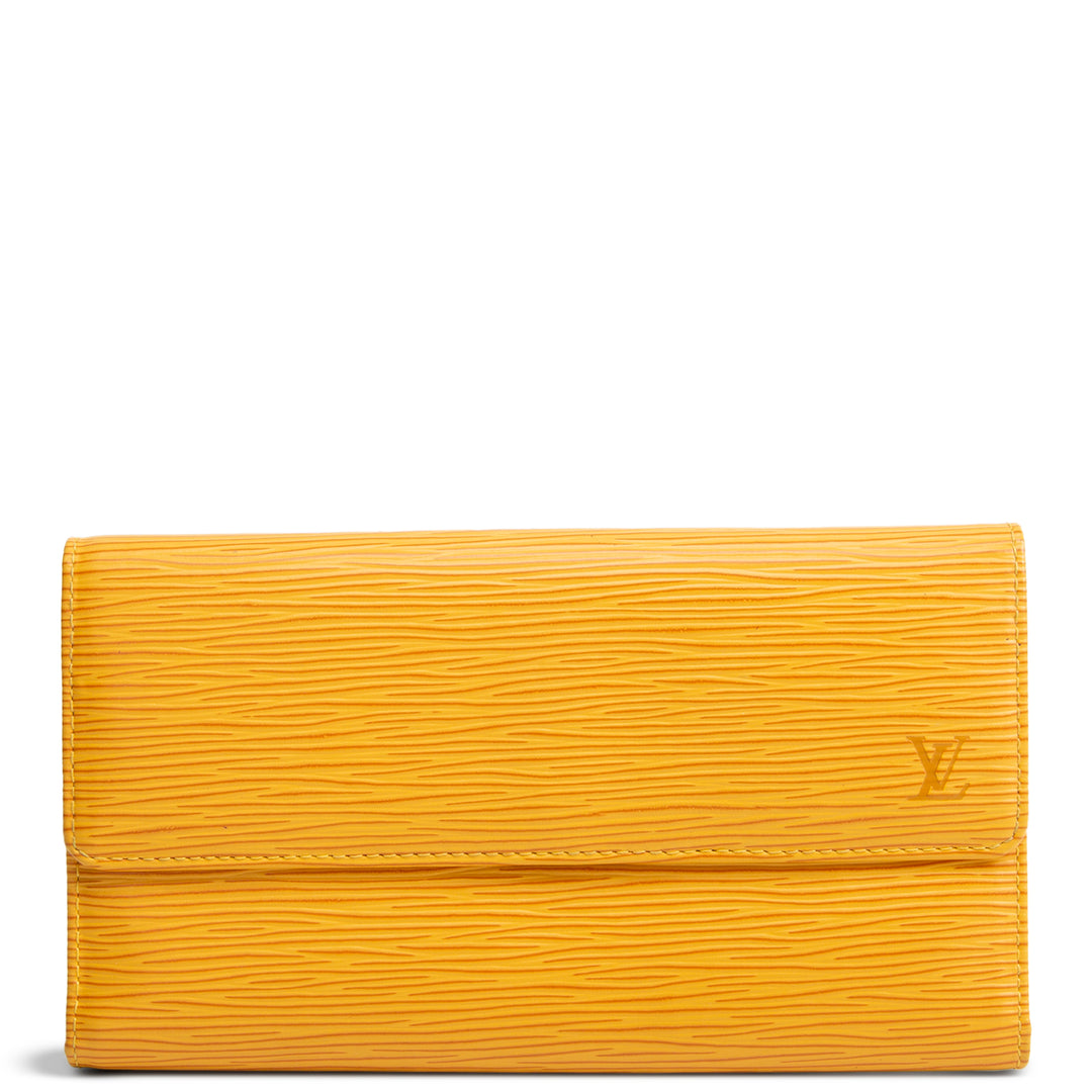 LOUIS VUITTON Vintage Epi Porte Tresor International Wallet - Tassil Yellow