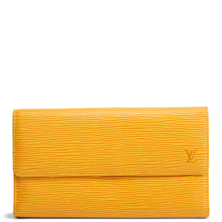 LOUIS VUITTON Vintage Epi Porte Tresor International Wallet - Tassil Yellow