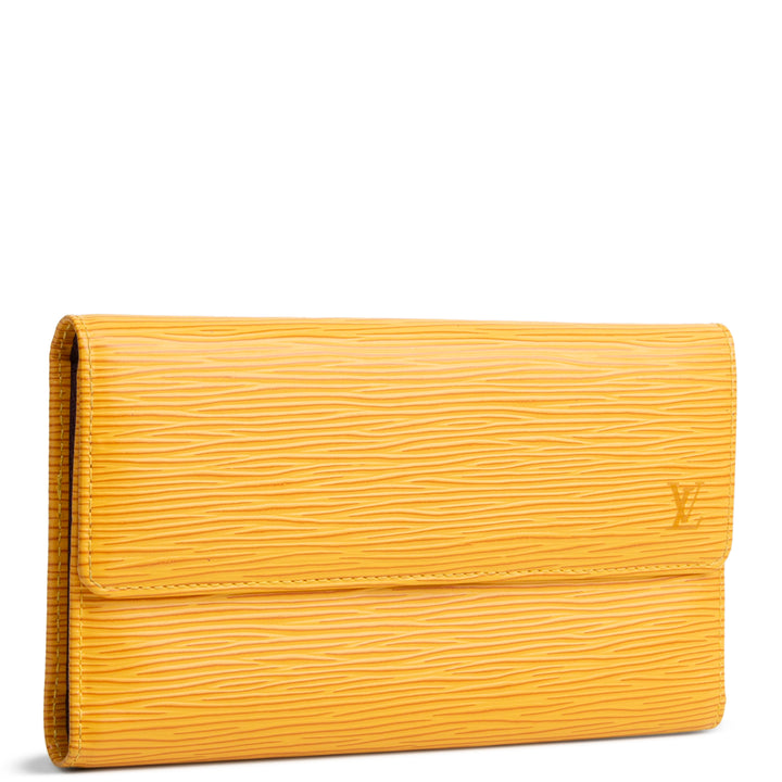 LOUIS VUITTON Vintage Epi Porte Tresor International Wallet - Tassil Yellow