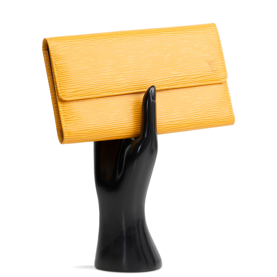 LOUIS VUITTON Vintage Epi Porte Tresor International Wallet - Tassil Yellow