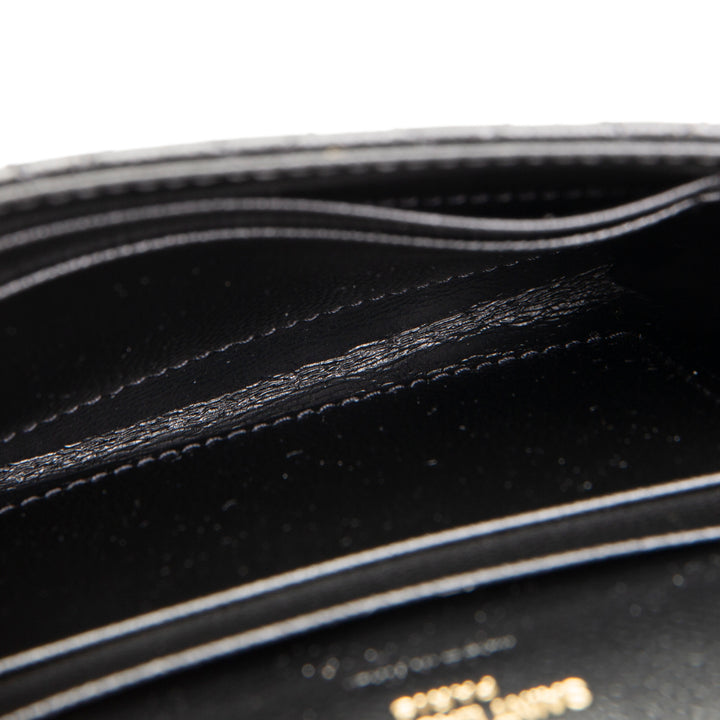 SAINT LAURENT Triquilt Envelope Compact Wallet