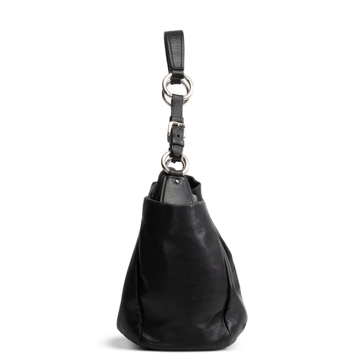 PRADA Soft Calfskin Leather Top Handle Bag