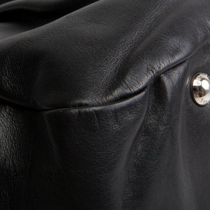 PRADA Soft Calfskin Leather Top Handle Bag