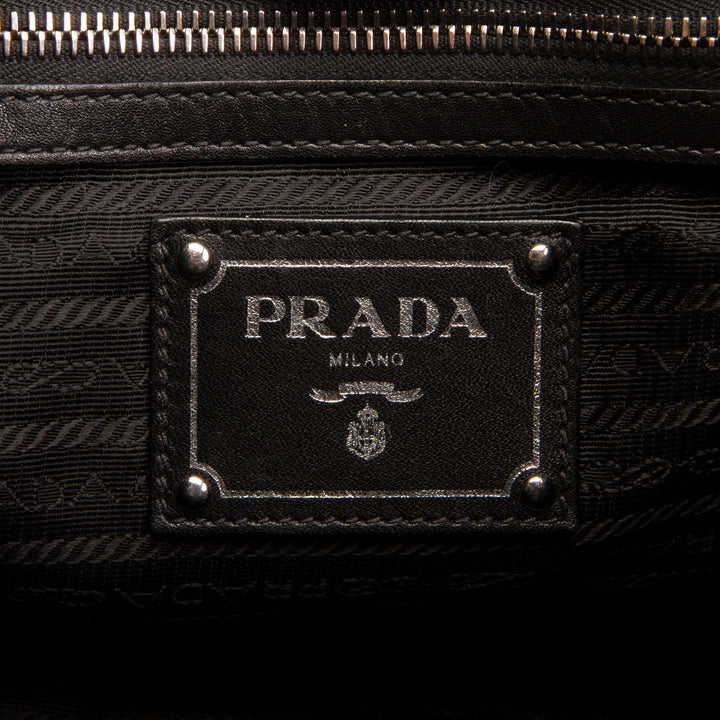PRADA Soft Calfskin Leather Top Handle Bag