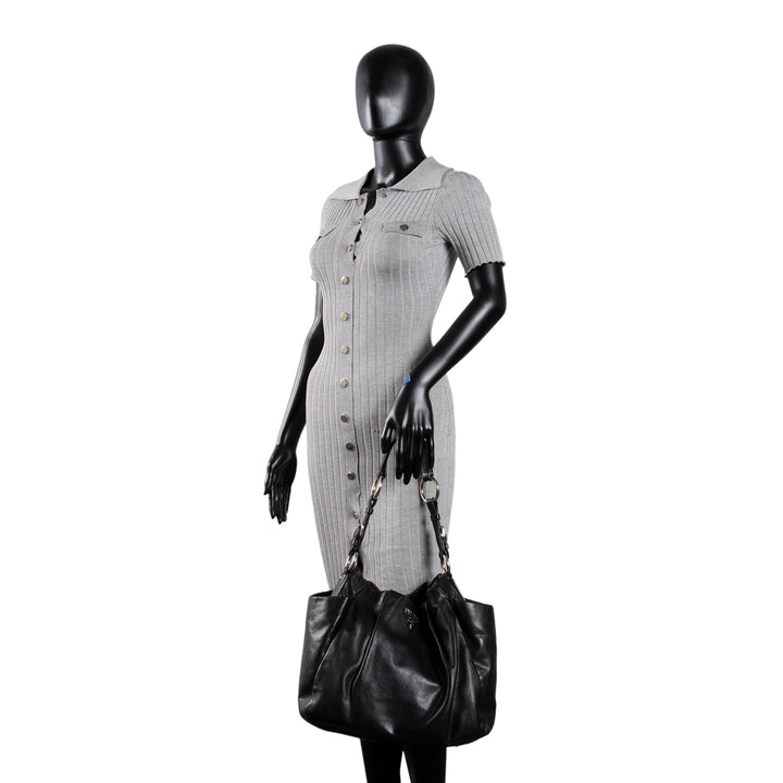 PRADA Soft Calfskin Leather Top Handle Bag