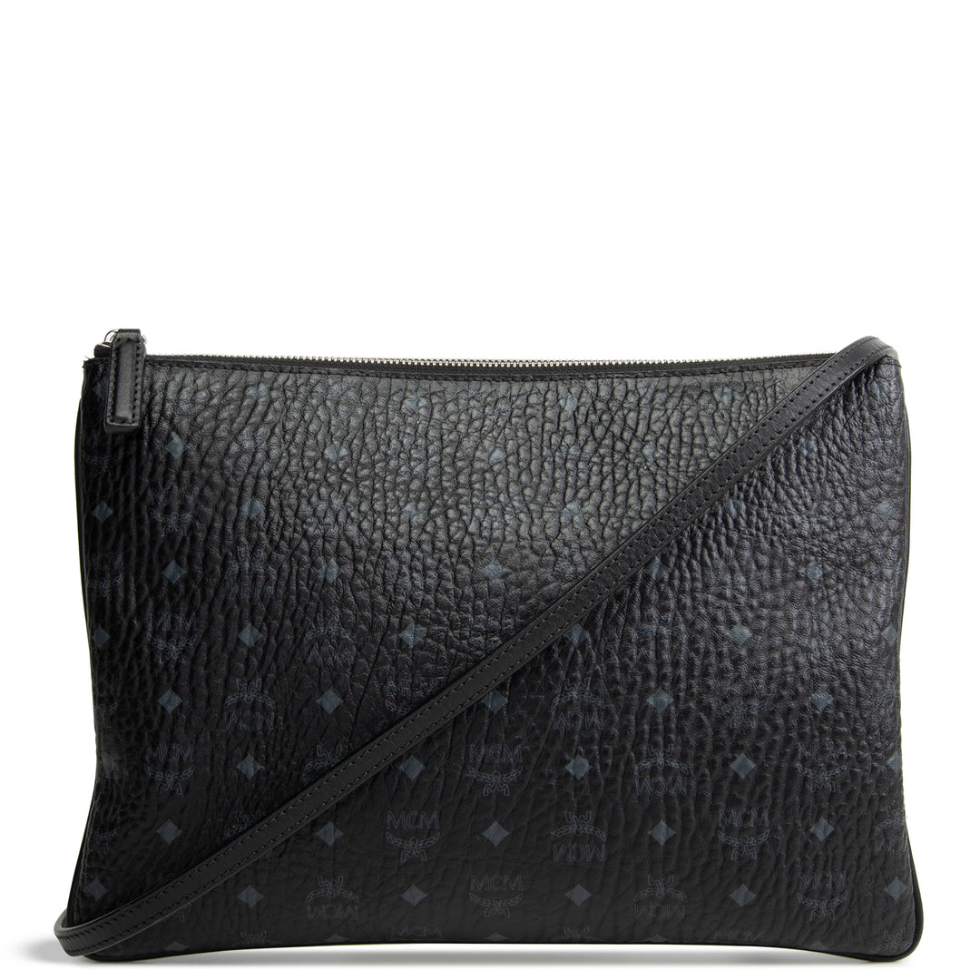 MCM Visetos Pouch/Crossbody - Black