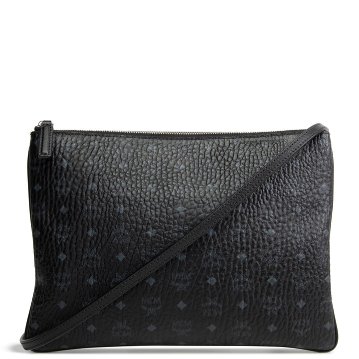 MCM Visetos Pouch/Crossbody - Black