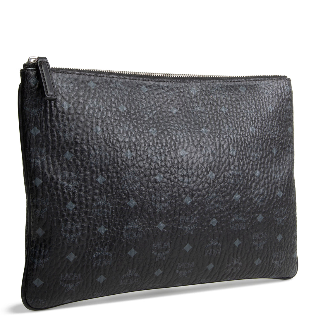 MCM Visetos Pouch/Crossbody - Black