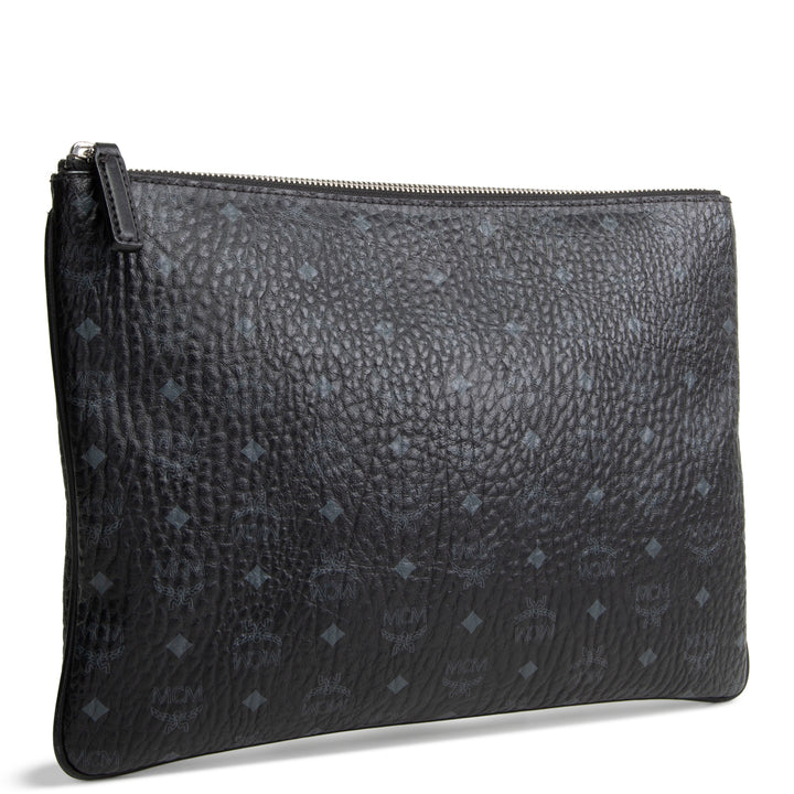 MCM Visetos Pouch/Crossbody - Black