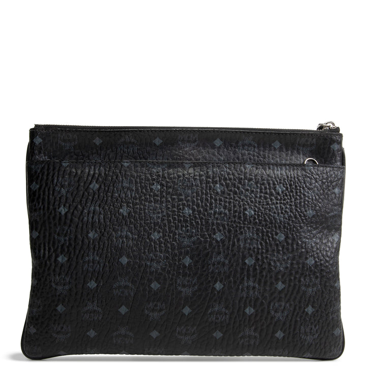 MCM Visetos Pouch/Crossbody - Black