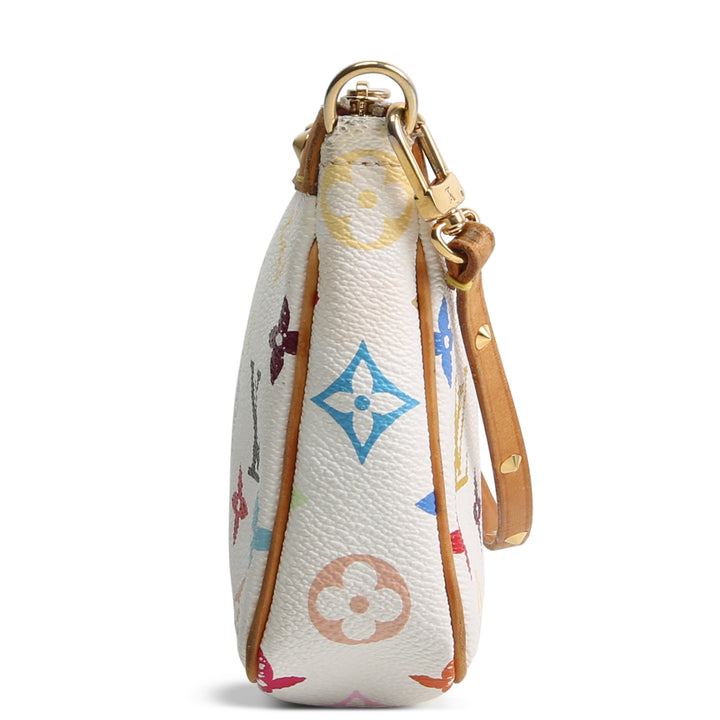 LOUIS VUITTON Vintage Pochette Accessoire Multicolore Monogram White