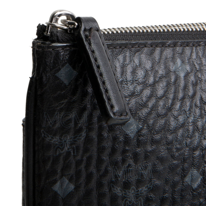 MCM Visetos Pouch/Crossbody - Black