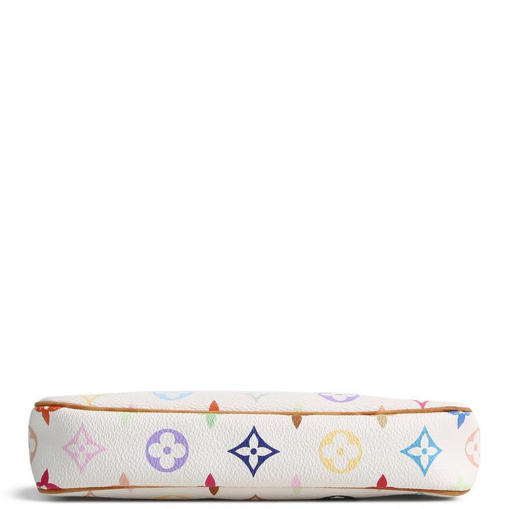LOUIS VUITTON Vintage Pochette Accessoire Multicolore Monogram White