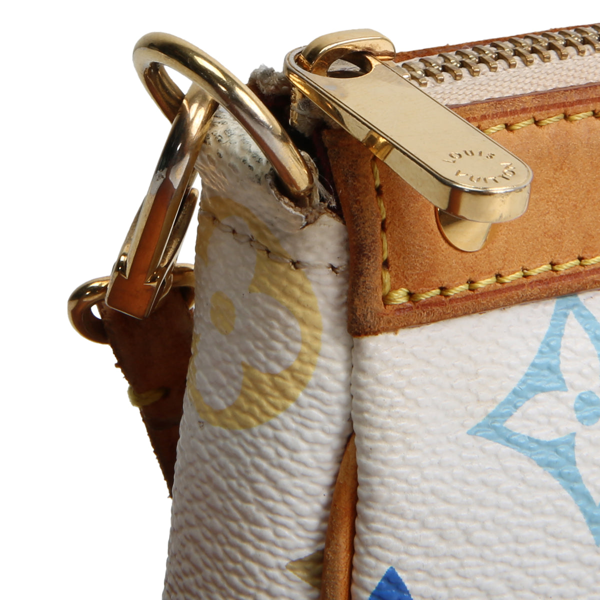 LOUIS VUITTON Vintage Pochette Accessoire Multicolore Monogram White