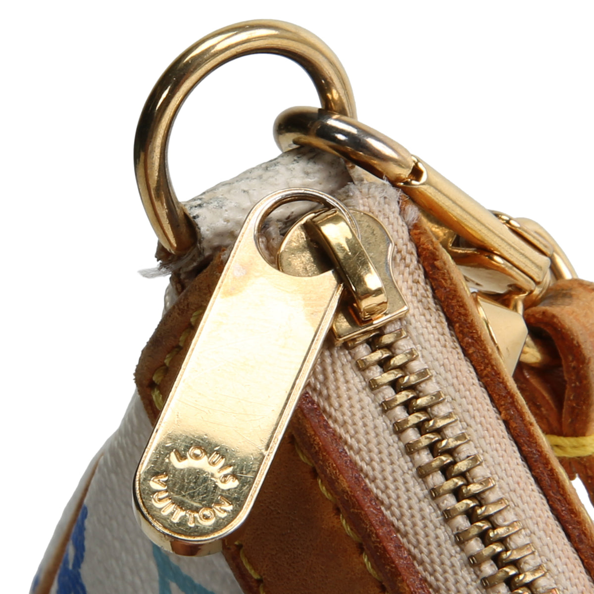 LOUIS VUITTON Vintage Pochette Accessoire Multicolore Monogram White