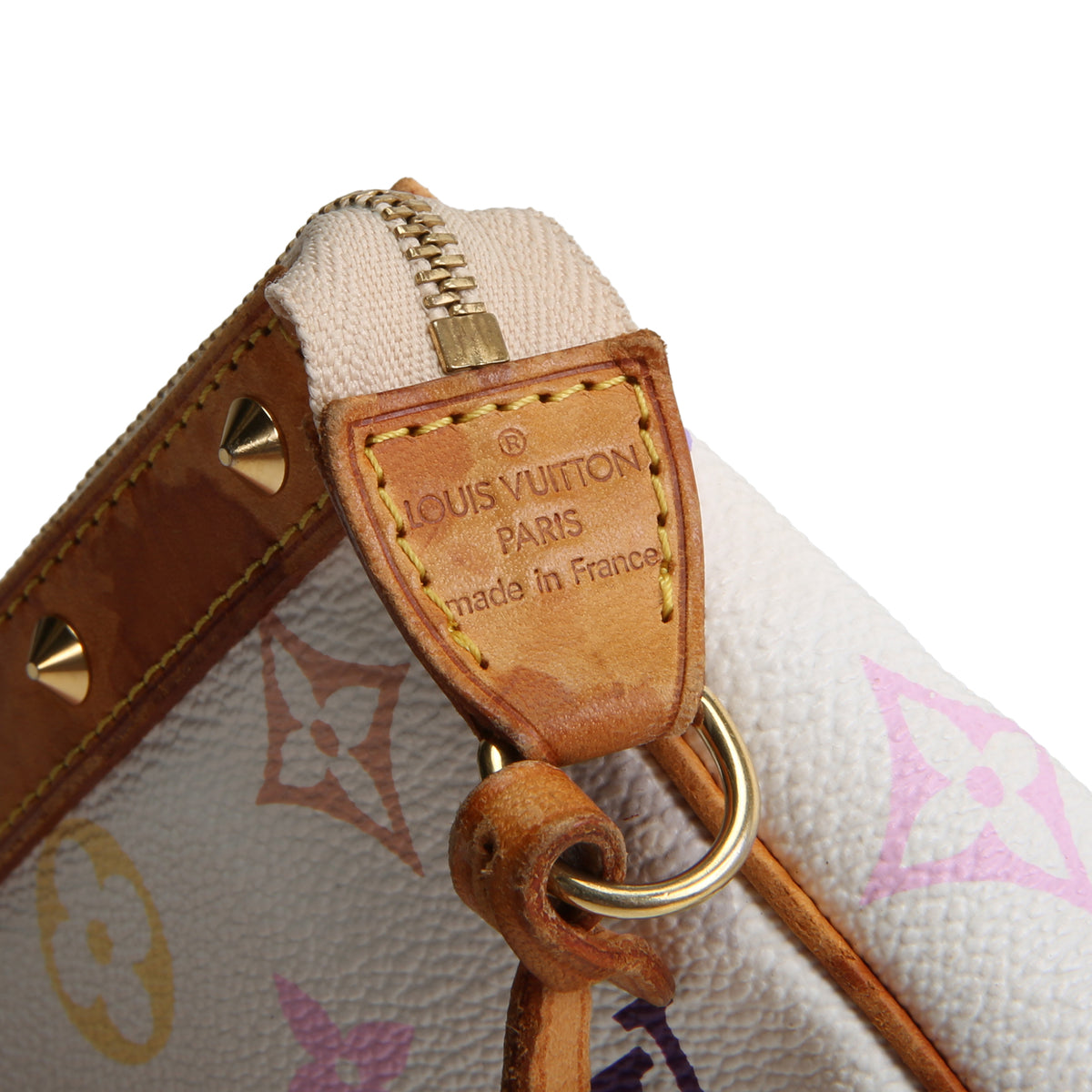LOUIS VUITTON Vintage Pochette Accessoire Multicolore Monogram White