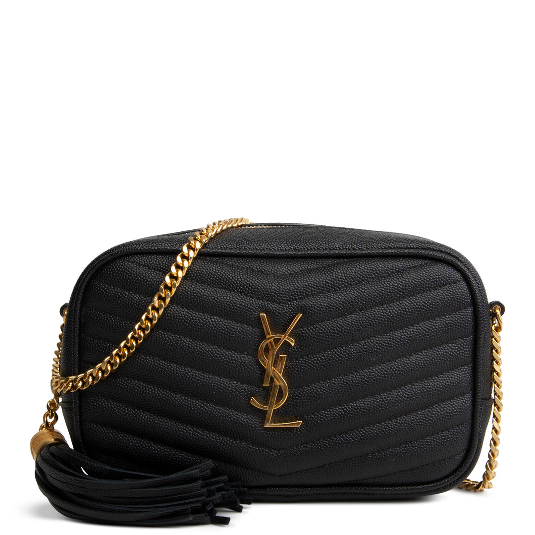 SAINT LAURENT Grain de Poudre Mini Lou Tassel Crossbody