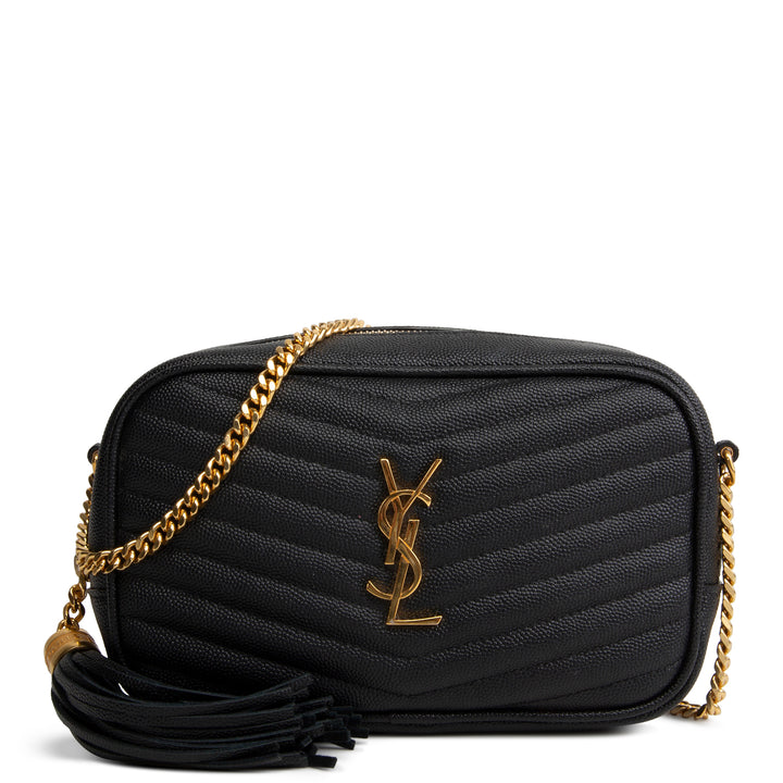 SAINT LAURENT Grain de Poudre Mini Lou Tassel Crossbody