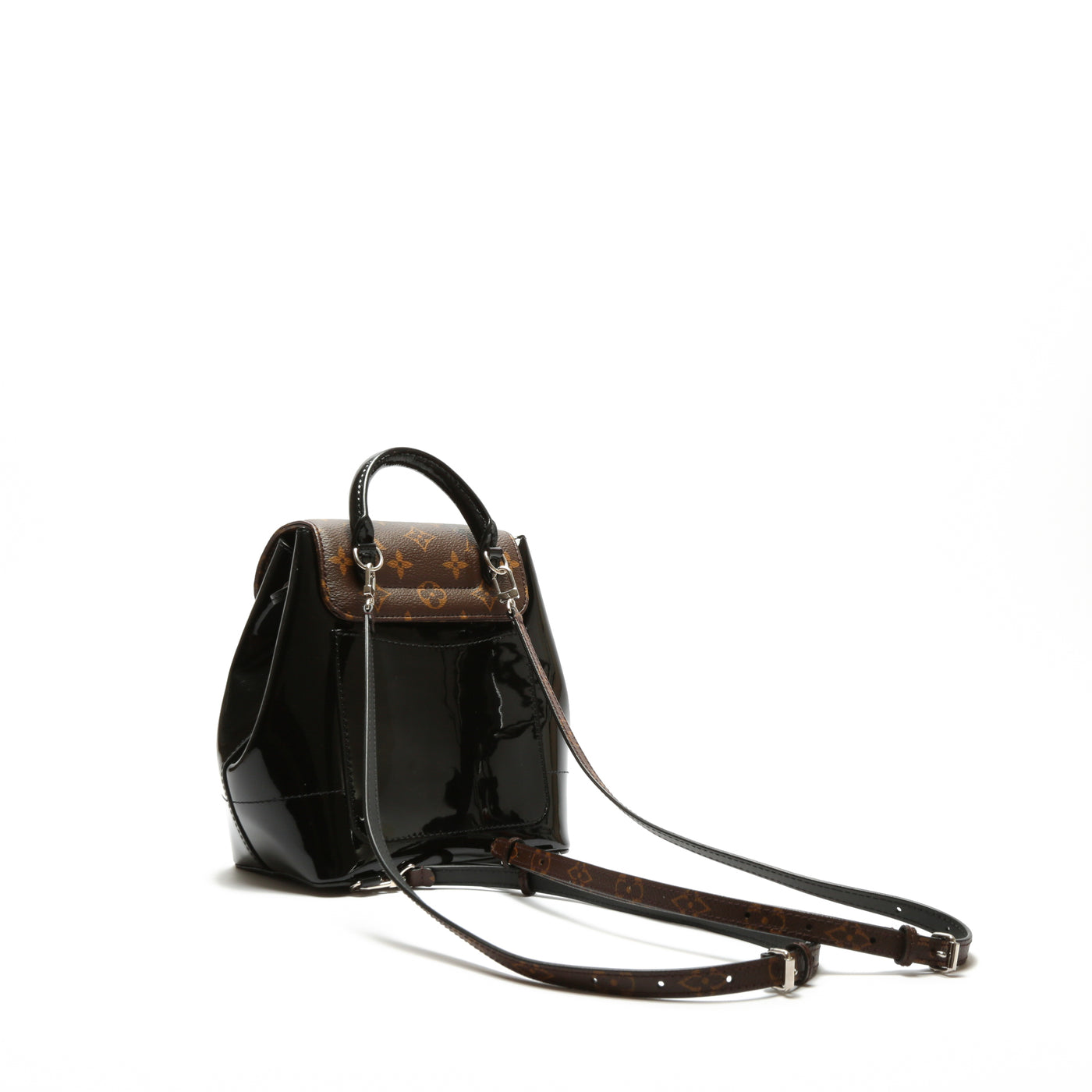 Hot Springs patent leather backpack