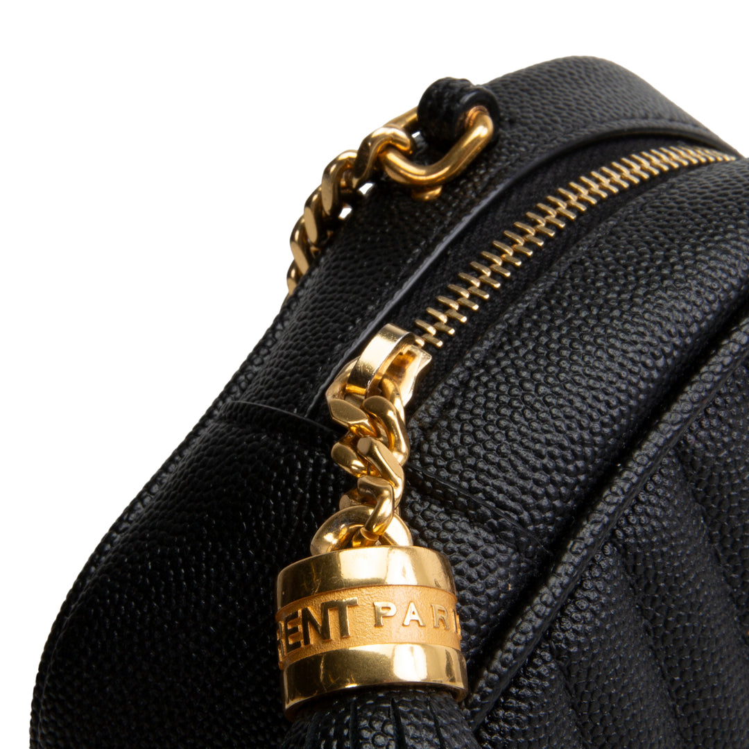 SAINT LAURENT Grain de Poudre Mini Lou Tassel Crossbody