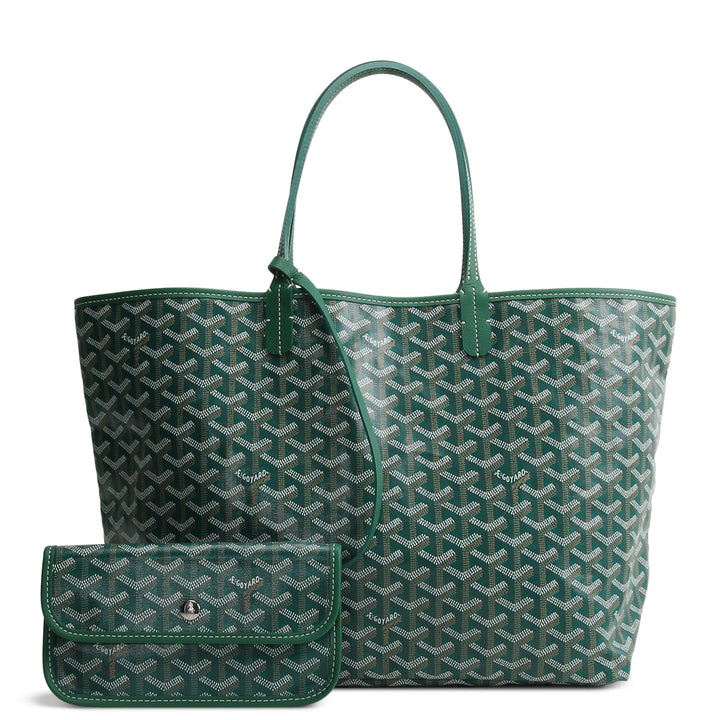 GOYARD Goyardine St Louis Tote PM w/ Pouch - Green
